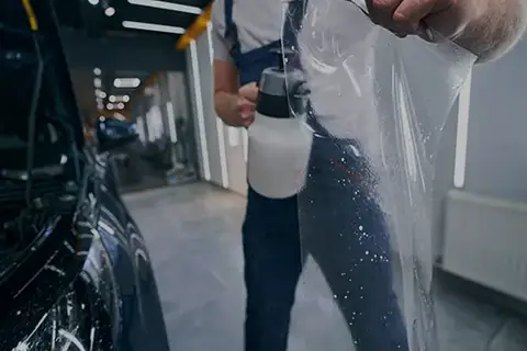 Aplikacja folii ochronnej PPF na karoserii